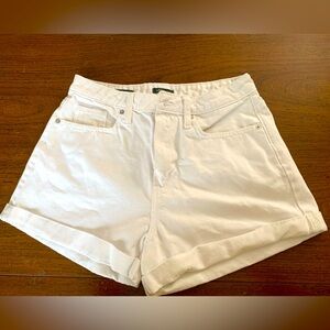 Wild Fable- White high waisted jean shorts